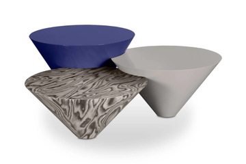 SORBET - Round lacquered wood coffee table by ROYAL STRANGER - view 3